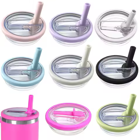 40 oz Replaceable Tumbler Flip Straw Lid for Stanley Cup,Reusable Tumbler Cover, Spill Proof Splash 