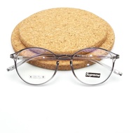 kacamata pria wanita bulat lentur supreme 2182 gratis lensa optik