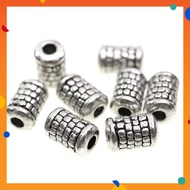 Beads,Tube Bead,10x6mm, Antique Silver Plated,Zinc Alloy,Tube,Diy,L1-01652