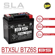 BS BATTERY 100% ORIGINAL CCA90 5.3AH BTX5L / BTZ6S