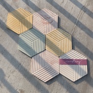Geometry Coaster | Coaster | Base Base | Photo Props | Aesthetic Coastray Decoration 12x10x1 cm