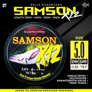(EXTRA BONUS) Senar PE SAMSON X12 100 300 400 500 600 Meter Relix Nusantara PE 1 1.5 2 2.5 3 4 5 6 8 10 Rainbow PE Jigging
