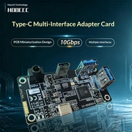 USB 3.2 Gen2 Docking Station TypeC to Dual USBA 10G+TypeC 10G+Audio Multi-Function Interface
