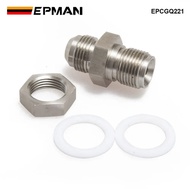 EPMAN Car Universal Turbo Steel Oil Pan Return Drain Plug Adapter Bung Fitting 10AN Weldable EPCGQ22