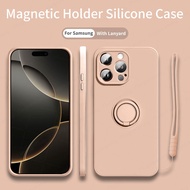 Giá đỡ có dây Silicone lỏng vỏ điện thoại cho Xiaomi 15 Ultra 14 Pro Mi 14t 13t Redmi Note 14 4g 14