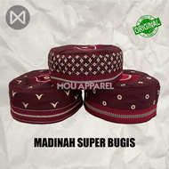 Peci MADINAH BUGIS Haji Kopiah Medina Santri Pesantren Dewasa Anak Laki Motif Model Bordir Kopyah So