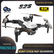 S2S Drone Quadcopter with 4K Dual Camera Dual Battery Brushless Motor Obstacle Avoidance and Wind Re