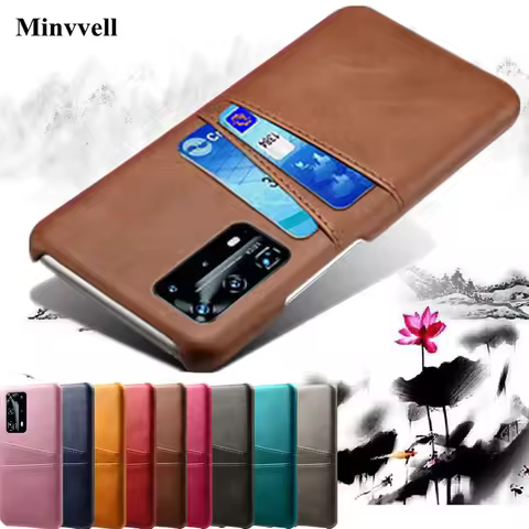 For Huawei P40 Pro Lite Card Slot Holder PU Leather Case For Huawei P40 P40pro P40lite P30 P20 Mate 