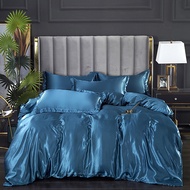 High-end Satin Silk Duvet Cover Queen Full Twin Size Satin Quilt Cover 200*230 220*240 1pc Pillowcase Purchased Separay