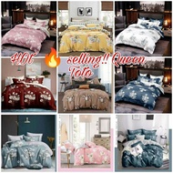 7-In-1 Fitted Queen Bedsheet With Comforter Abstract Design