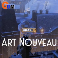 KITBASH3D - ART NOUVEAU | ELEGANT HISTORICAL 3D ARCHITECTURE PACK | DIGITAL DOWNLOAD | BLENDER UNITY