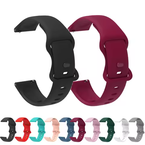 20mm Silicone band For Amazfit GTS2 Mini Bracelet For Amazfit GTS 4/3/2e/2/GTS4 Mini/GTR 42mm/bip S/