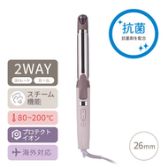 TESCOM 兩用蒸氣電棒捲 TW752A-C 棉米色