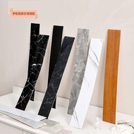 PEONYTWO Floor Tile Sticker, Windowsill Marble Grain Skirting Line, Home Decor PVC Waterproof Self Adhesive Waist Line