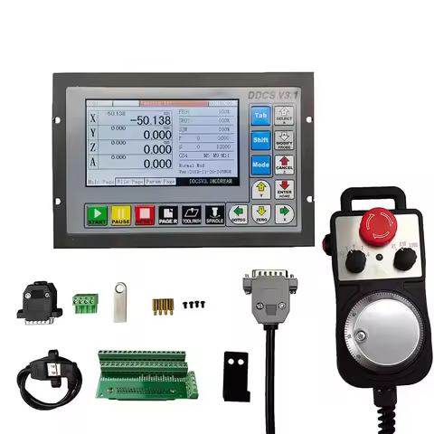 DDCSV3.1 3/4 Axis G Code CNC Offline Stand Alone Controller For Engraving Milling Machine DDCS V3.1+