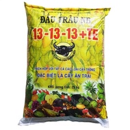 Phân bón Đầu trâu NPK 13-13-13 +TE gói 1kg bón cho nhiều loại cây trồng
