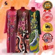 🌹KAFTAN JUBAH LENGAN PANJANG BATIK LUKIS TANGAN PLUS SIZE