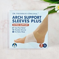 แผ่นรองรับส่วนโค้ง สำหรับเท้าแบน Arch Support Sleeves Plus Extra Support 2 Pieces [Dr. Fredericks Or