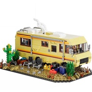Technical Breaking Bad RV Adventure Camper Bus Model Building Blocks Fit Car Vehicle Assemble Bricks
