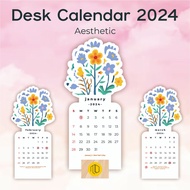 2024 AESTHETIC DESK CALENDAR/Sitting CALENDAR/2024 BLOOMY FLOWERS CALENDAR/2024 BLOOMY FLOWERS CALENDAR/2024 AESTHETIC CALENDAR/DESK CALENDAR/DESK CALENDAR BY Mejengwall/Flower MOTIF CALENDAR/Pattern CUTTING CALENDAR