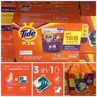 【Tide Pods 3合1即溶果凍洗衣球(增量裝168粒)】