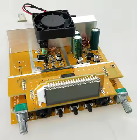 Fm 15W Adjustable PLL stereo transmitter broadcast only PCB+fan Wireless audio transmitter board wit