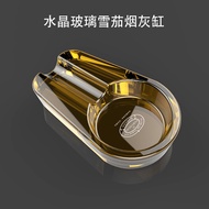 Ashtray Cuba Crystal Glass Portable Cigar Ashtray Trendy Fashionable Mens Cigar Ashtray Creative Gif