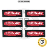 Sewing Embroidery Patch Emblem Band Rosemary Iron Patch Logo Cool Sewing Embroidery Accessories
