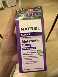 退黑素 30/4/2027 到期 Natrol Advanced Sleep Melatonin 10mg Time Release 30 Tablets