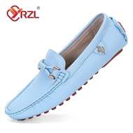 YRZL Loafers For Men 2023 New Handmade Moccasins Men Flats Casual Leather Shoes Luxury Comfy Mens Loafers Size 48 Shoes For Men