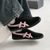 -EJ- Onitsuka Tiger Tokuten German Training Shoes Pink Black Suede 1183C254-001