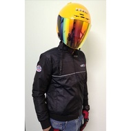 JACKET MAT MOTOR WATERPROOF KALIS ANGIN JACKET ELF HITAM WINDPROOF LIMITED