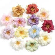5 PCS Artificial Flower Silk Rose Orchid for Wedding Decoration Fake Flower Head Wreath Gift Scrapbo