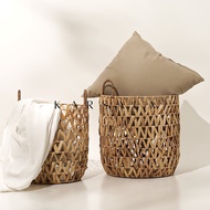 KARSALA Zetta Basket| Water Hyacinth Woven Laundry Basket | Multipurpose Water Hyacinth Storage