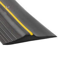 Universal Garage Door Bottom Threshold Seal Strip Weatherproof Rubber (10Ft, Black)