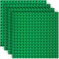 Pack of 4 Building Plates Compatible with Lego Duplo Plates, 25 x 25 cm Base Plate Compatible with L