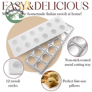 Ravioli Maker Press Mold Potsticker Meat Dumpling Maker , Ravioli Stamp Pasta Making Kit Pasta Makin