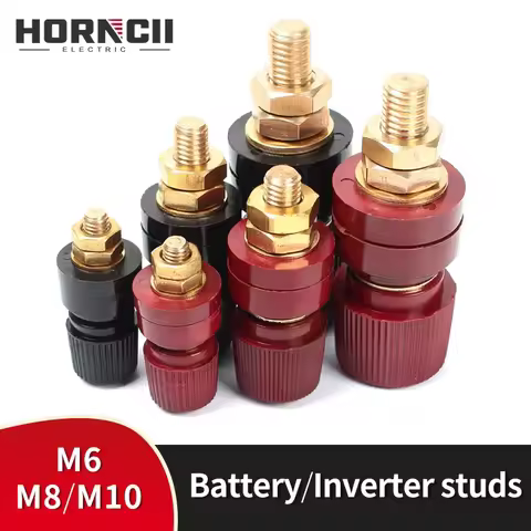 Battery Wiring Bolt M6 M8 M10 Power Terminal Stud 100A 200A 300A Panel Wiring Studs 333 555 Series C