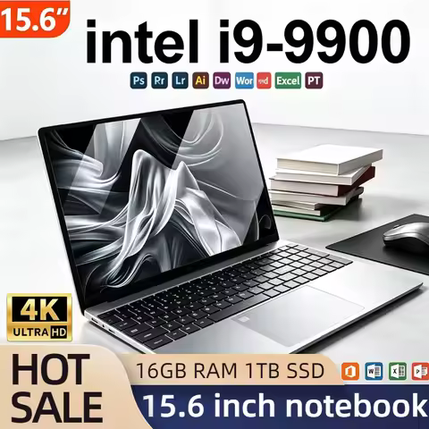 Ultra Slim 15.6 Inch Laptop 32GB RAM 512GB 1TB SSD Intel Core i9 9900 8C 16T 5GHz Gaming Notebook 19