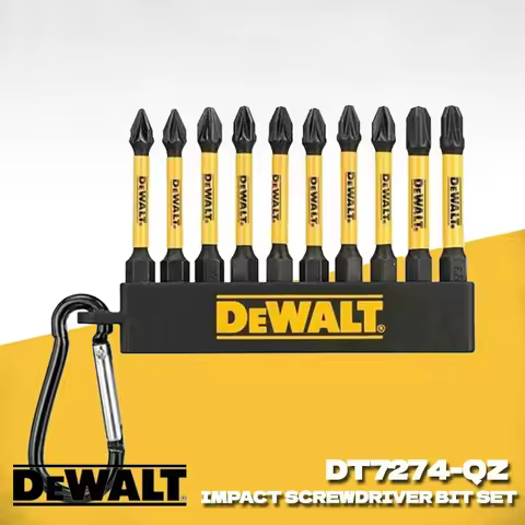 DEWALT DT7274 50mm Pozi & High Impact Screwdriver Bit Set PZ1 PZ2 PH2 High Speed Steel Bit Power Too
