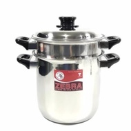 ZEBRA IMAGE DOUBLE BOILER 20 cm / 173220 panci stainless steel