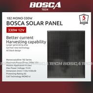 [Bosca] Solar Panel 12V 60W/120W/180W/240W/330W Monocrystalline 182 Cells 10 Busbar COD