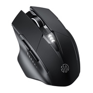 INPHIC Wireless Mouse, [Upgraded: Battery Level Visible] Large Ergonomic Rechargeable 2.4G Optical P