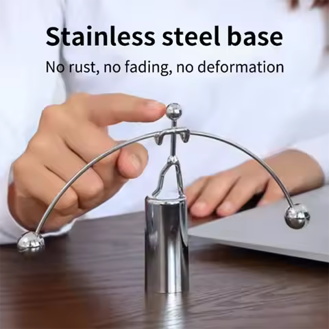 1pc-Creative Balance Pendulum Pendulum Students' Graduation Gift Newton's Physics Pendulum Ball Perm