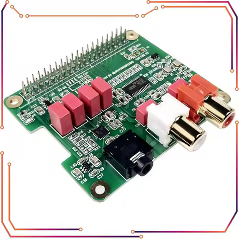 MICROBOT Rpi HiFi DAC Hat for Raspberry Pi compatible Raspberry Pi Zero, Zero W, 3B, 3B+, Pi 4 ,Pi 5