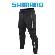 1204Shimano ใหม่ กางเกงเลกกิ้งลําลอง ผ้ายืด แห้งเร็ว เหมาะกับการวิ่ง ออกกําลังกาย ตกปลา 2023