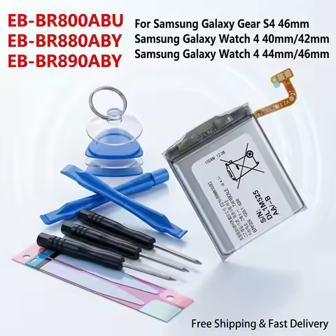 EB-BR800ABU EB-BR880ABY EB-BR890ABY Smart Watch Battery For Samsung Gear S4 Watch 4 Series With Free