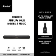 [NEW ARRIVAL] MARSHALL HESTON 60 SOUNDBAR with Dolby Atmos - BLACK