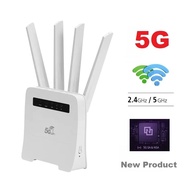 5G CPE Wifi Router 2.2Gbps เราเตอร์ใส่ซิม รองรับ 3CA ,5G 4G 3G AIS,DTAC,TRUE,NT, Intelligent Wireles