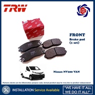 Nissan NV200 Van FRONT TRW Brake Pad (1set)